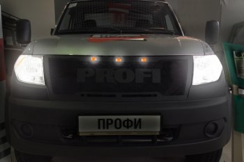 10 899 р. Решетка радиатора CrTuning Уаз Профи 23602 бортовой грузовик 2 дв. (2017-2025) (Без надписи PROFI)  с доставкой в г. Майкоп. Увеличить фотографию 6