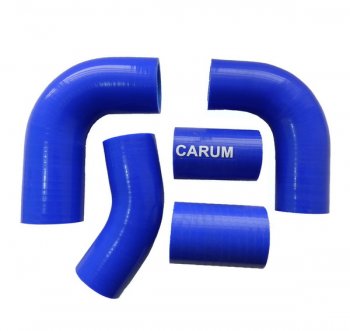 Патрубки радиатора (4215 100 л.с. силикон) CARUM Уаз 469 (1972-2011) (комплект 5 шт.)