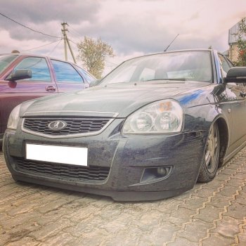 579 р. Универсальная губа (юбка) переднего бампера Cruze Style Ford Fiesta 6 хэтчбэк 3 дв. дорестайлинг (2008-2013)  с доставкой в г. Майкоп. Увеличить фотографию 7
