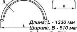 1 699 р. Крыло К-450 (круглое) Master-Plast Hino 700 QPR, RPR шасси (2007-2025)  с доставкой в г. Майкоп. Увеличить фотографию 2