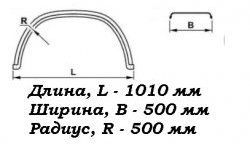 1 559 р. Крыло К-500 Fuso (круглое) Master-Plast CAMC HN3310 HN3310P38C3M бортовой грузовик (2007-2017)  с доставкой в г. Майкоп. Увеличить фотографию 2