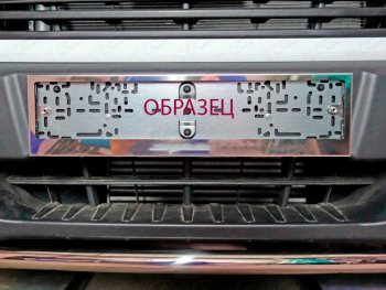 Рамка гос. номера универсальная (комплект) TCC Nissan Qashqai 2 J11 дорестайлинг (2013-2019)