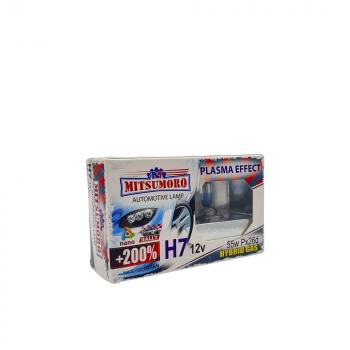 Лампа галогенная (Н7/12v/55w, +200% Plasma effect, 2 шт.) MITSUMORO Nissan Qashqai +2 1 J10 дорестайлинг (2008-2010)
