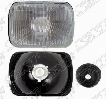 Дополнительная фара (7 дюймов) SAT Nissan Qashqai 2 J11 дорестайлинг (2013-2019) (Рассеивающая (прямоугольная))