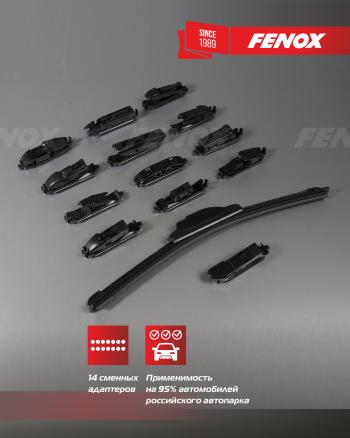 519 р. Щетка стеклоочистителя универсальная (400 мм/14) FENOX Русская механика РМ 800 (2013-2025)  с доставкой в г. Майкоп. Увеличить фотографию 3