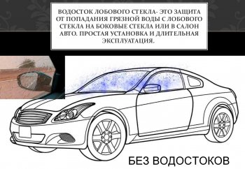 859 р. Водостоки лобового стекла (универсальный, под уплотнитель) Стрелка 11 SSANGYONG Korando 3 дорестайлинг (2010-2025) (Длина: 76 см)  с доставкой в г. Майкоп. Увеличить фотографию 3