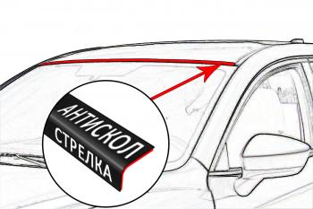 Универсальный антискол лобового стекла Стрелка11 Nissan Qashqai +2 1 J10 дорестайлинг (2008-2010)