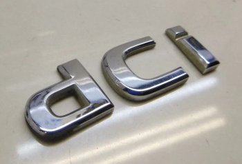 Эмблема крышки багажника dCi Nissan Qashqai +2 1 J10 дорестайлинг (2008-2010) (Хром)