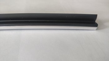 109 р. Универсальный уплотнитель FlexLine (жесткий 8 mm U-LIP, хромированная полоса, 1 погонный метр) Opel Astra H универсал рестайлинг (2007-2015)  с доставкой в г. Майкоп. Увеличить фотографию 3