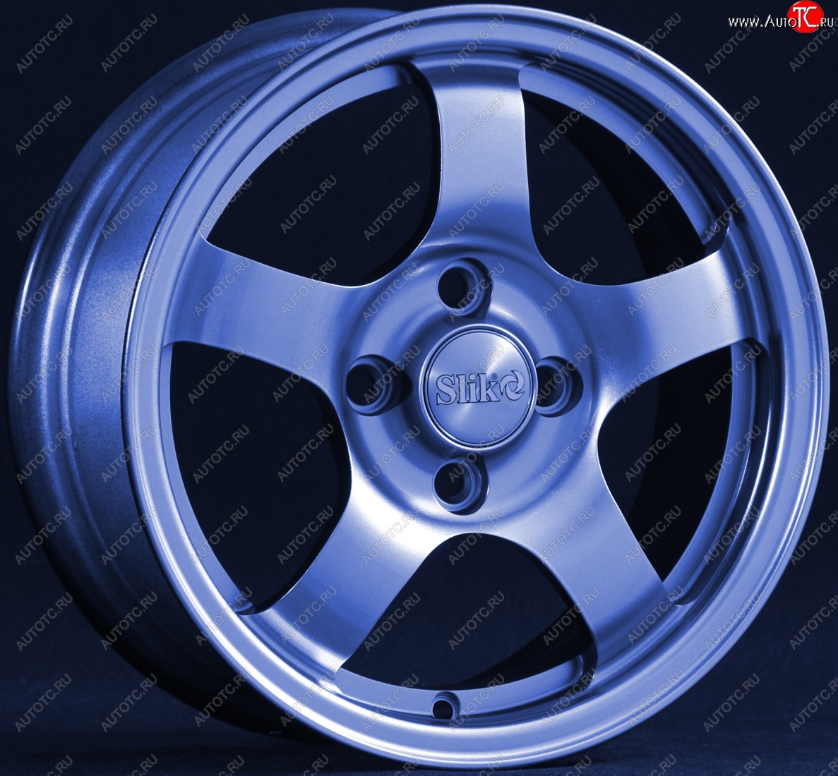 12 799 р. Кованый диск Slik Classik 6x14 (Синий BLUE)   (Цвет: Синий BLUE)  с доставкой в г. Майкоп