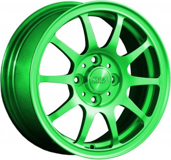Кованый диск Slik Classik 6x14 (RAL 6038 ярко зеленый)  (Цвет: RAL 6038 ярко зеленый)
