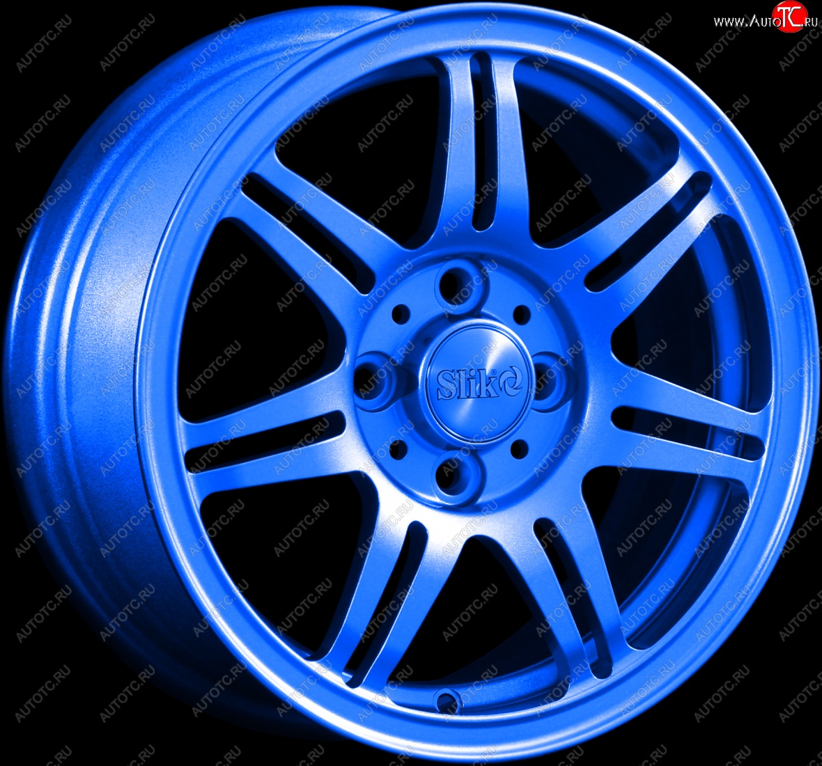 12 799 р. Кованый диск Slik Classik 6x14 (Синий)   (Цвет: Синий)  с доставкой в г. Майкоп