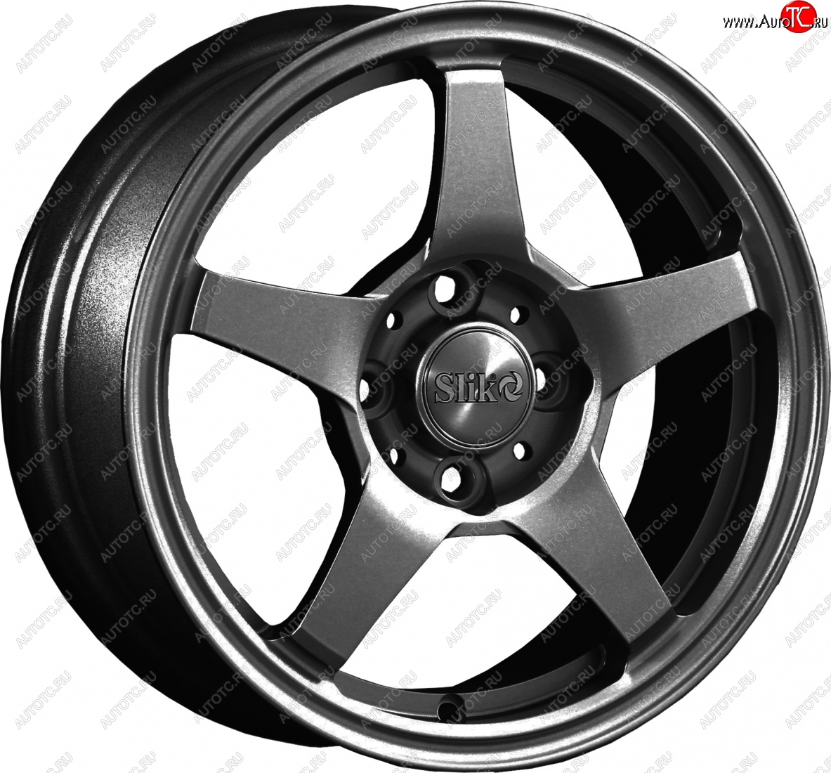12 799 р. Кованый диск Slik Classik 6x14 (Черный глянцевый)   (Цвет: Черный глянцевый)  с доставкой в г. Майкоп