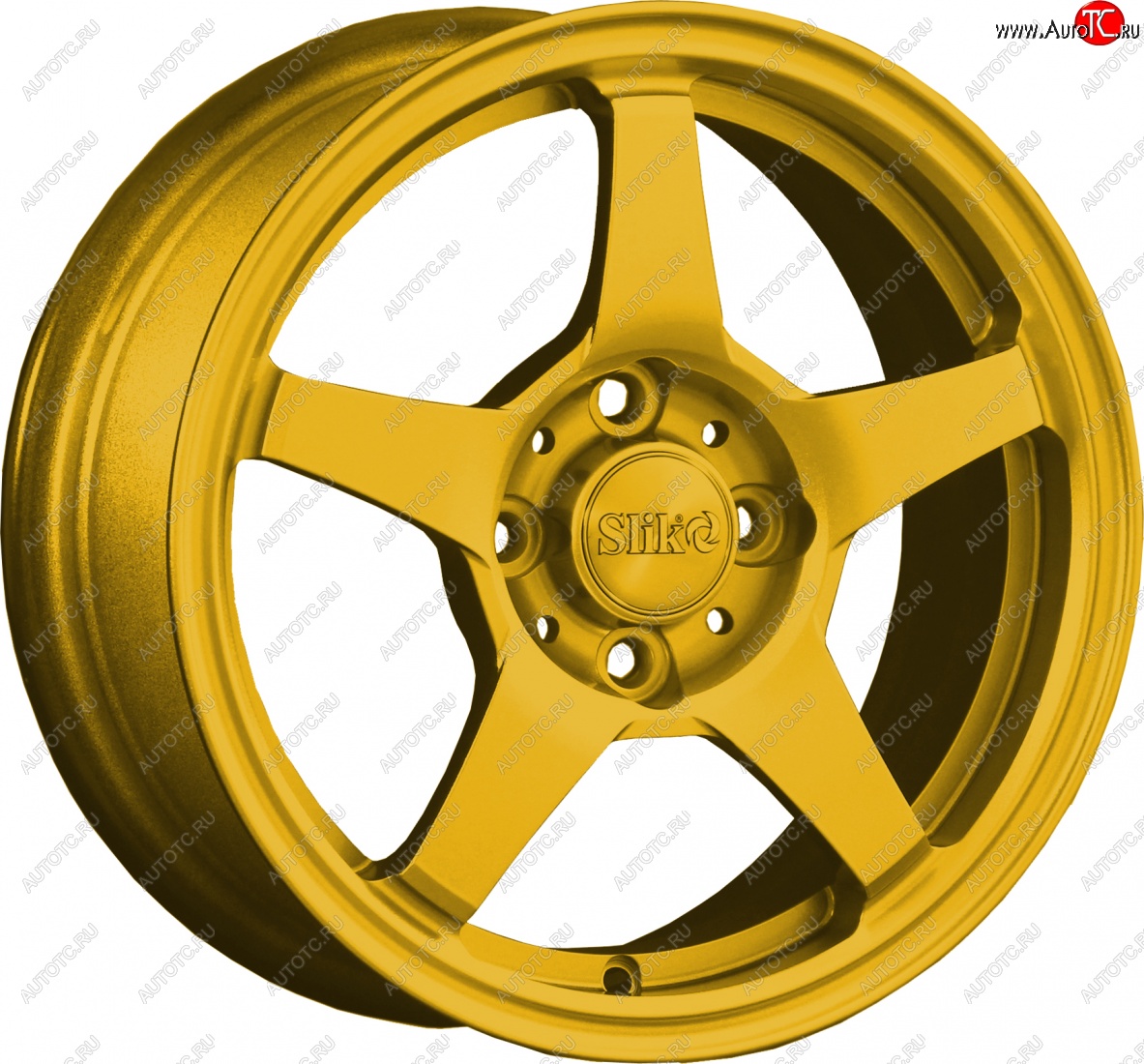 12 799 р. Кованый диск Slik Classik 6x14 (Ярко желтый RAL 1021)   (Цвет: Ярко желтый RAL 1021)  с доставкой в г. Майкоп