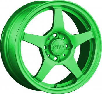 Кованый диск Slik Classik 6x14 (RAL 6038 ярко зеленый)  (Цвет: RAL 6038 ярко зеленый)