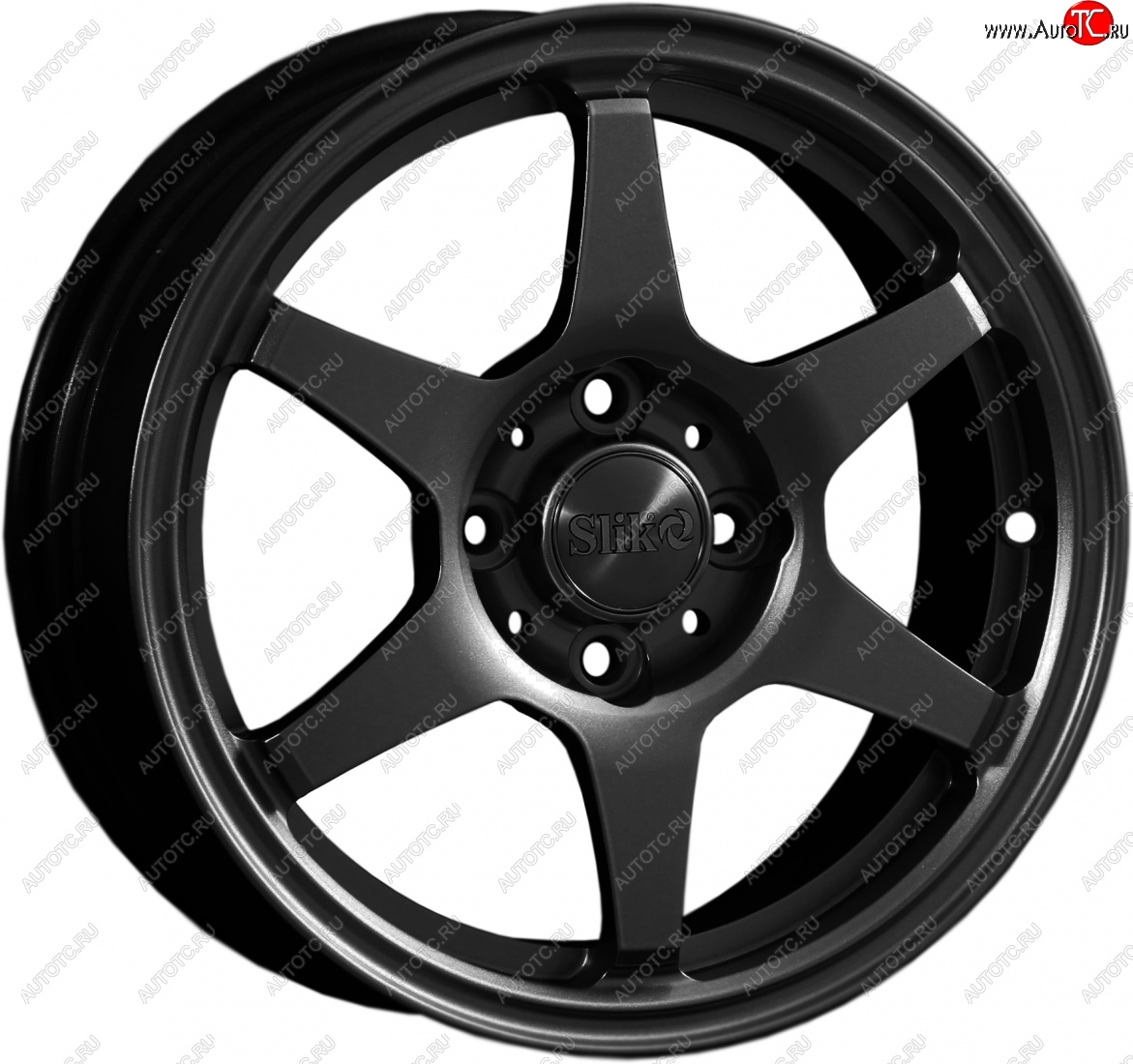 12 799 р. Кованый диск Slik Classik 6x14 (Черный глянцевый)   (Цвет: Черный глянцевый)  с доставкой в г. Майкоп