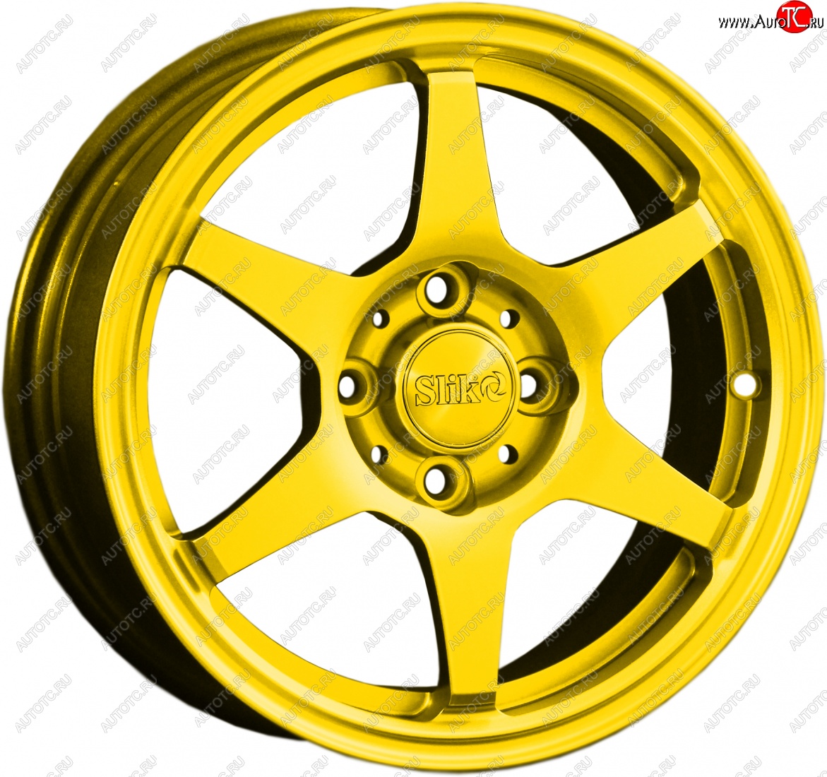 12 799 р. Кованый диск Slik Classik 6x14 (Ярко желтый RAL 1021)   (Цвет: Ярко желтый RAL 1021)  с доставкой в г. Майкоп