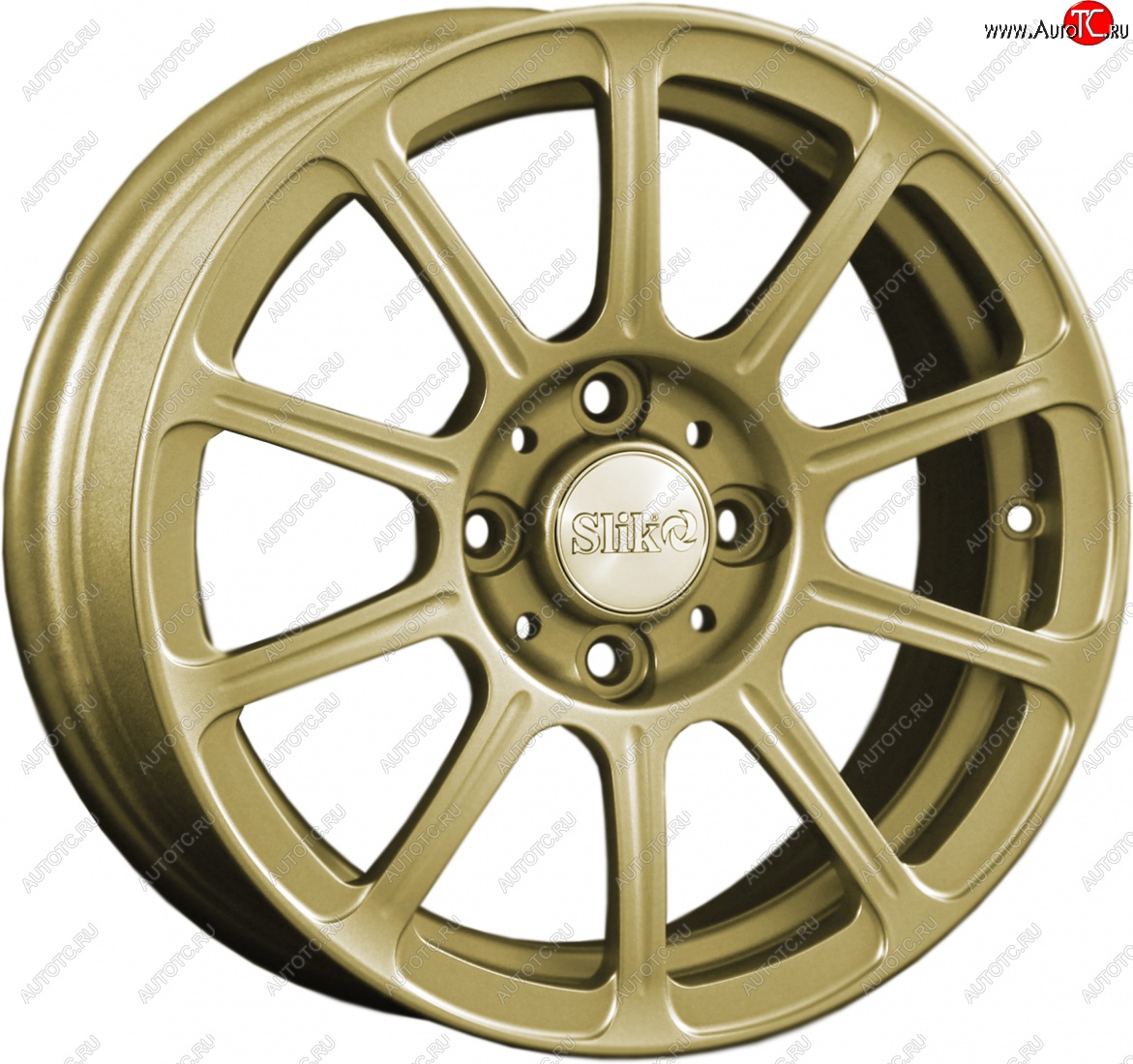 5 999 р. Кованый диск Slik Classik 6x14 (Металлик золотой)   (Цвет: Металлик золотой)  с доставкой в г. Майкоп