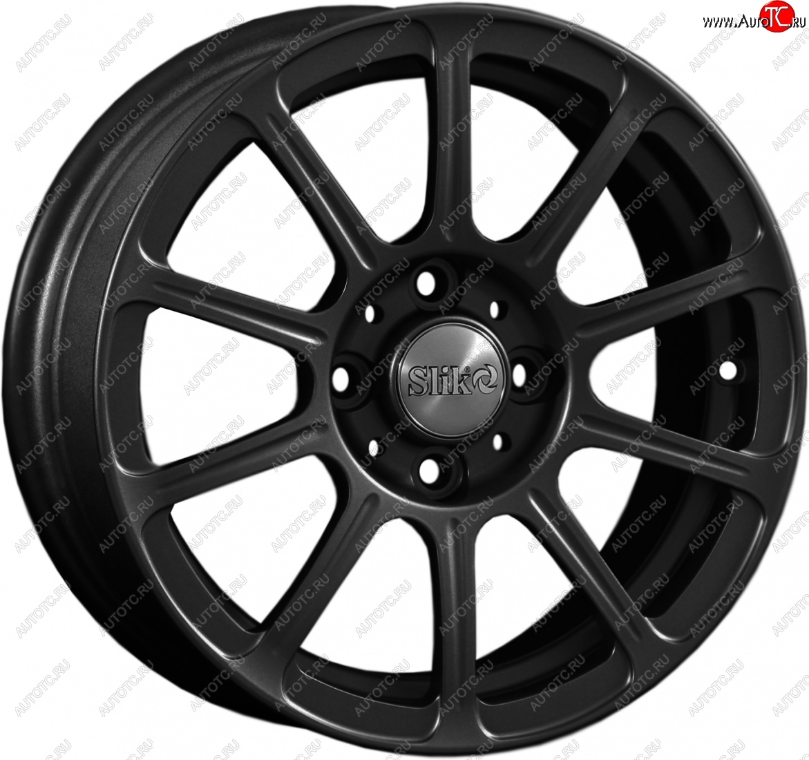 5 999 р. Кованый диск Slik Classik 6x14 (Черный матовый)   (Цвет: Черный матовый)  с доставкой в г. Майкоп