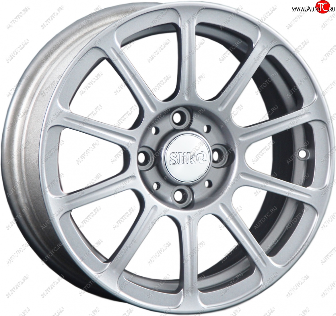 5 999 р. Кованый диск Slik Classik 6x14 (Металлик яркое-блестящее серебро)   (Цвет: Металлик яркое-блестящее серебро)  с доставкой в г. Майкоп