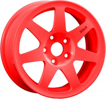 Кованый диск Slik Classik 6x14 (RAL 3026 ярко-алый)  (Цвет: RAL 3026 ярко-алый)