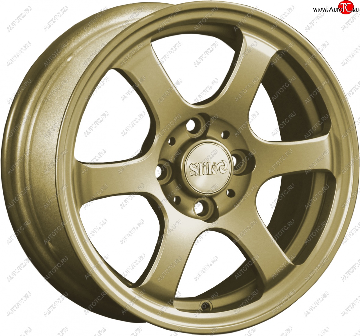 12 799 р. Кованый диск Slik Classik 6x14 (Металлик золотой)   (Цвет: Металлик золотой)  с доставкой в г. Майкоп