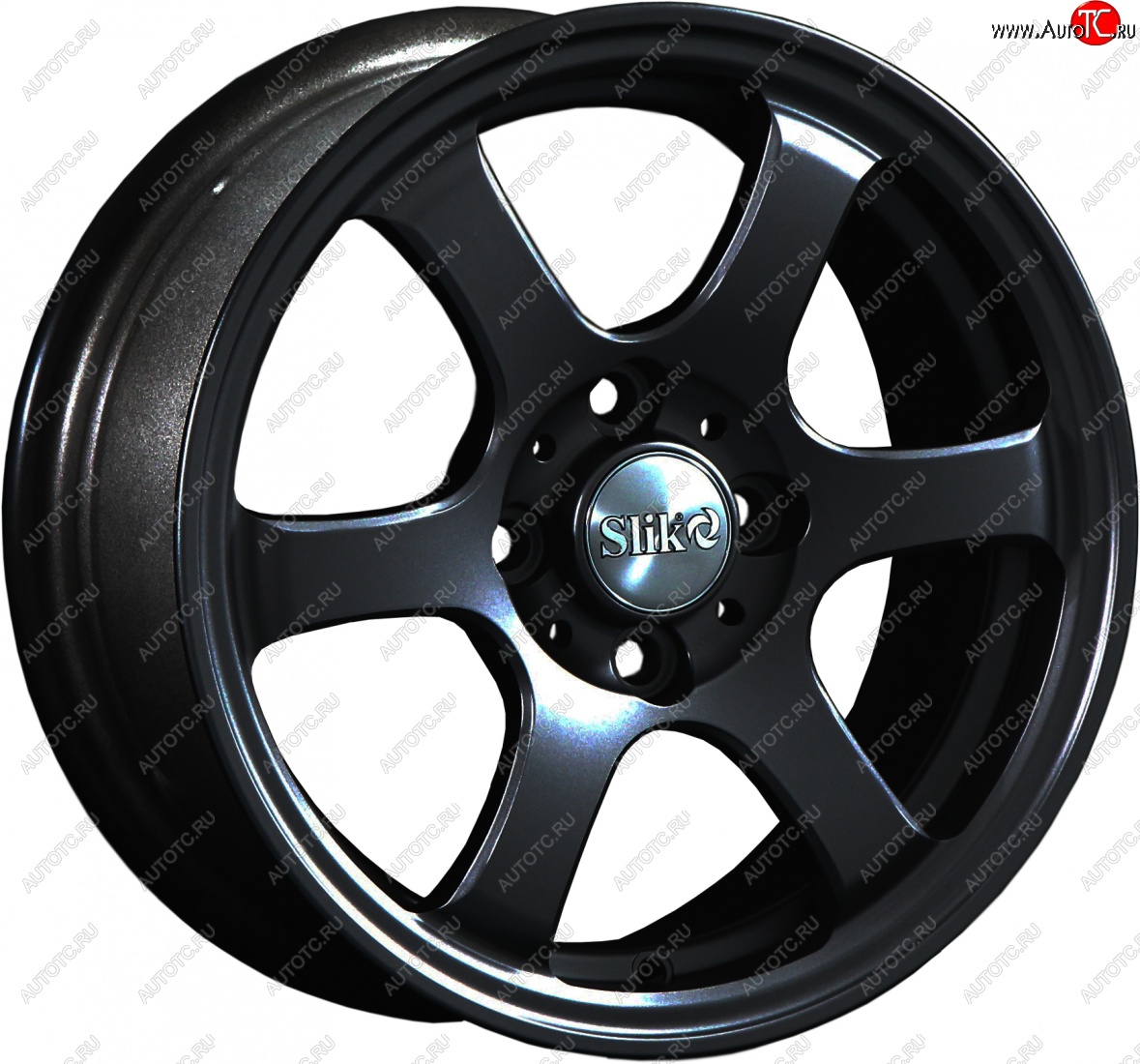 12 799 р. Кованый диск Slik Classik 6x14 (Черный глянцевый)   (Цвет: Черный глянцевый)  с доставкой в г. Майкоп