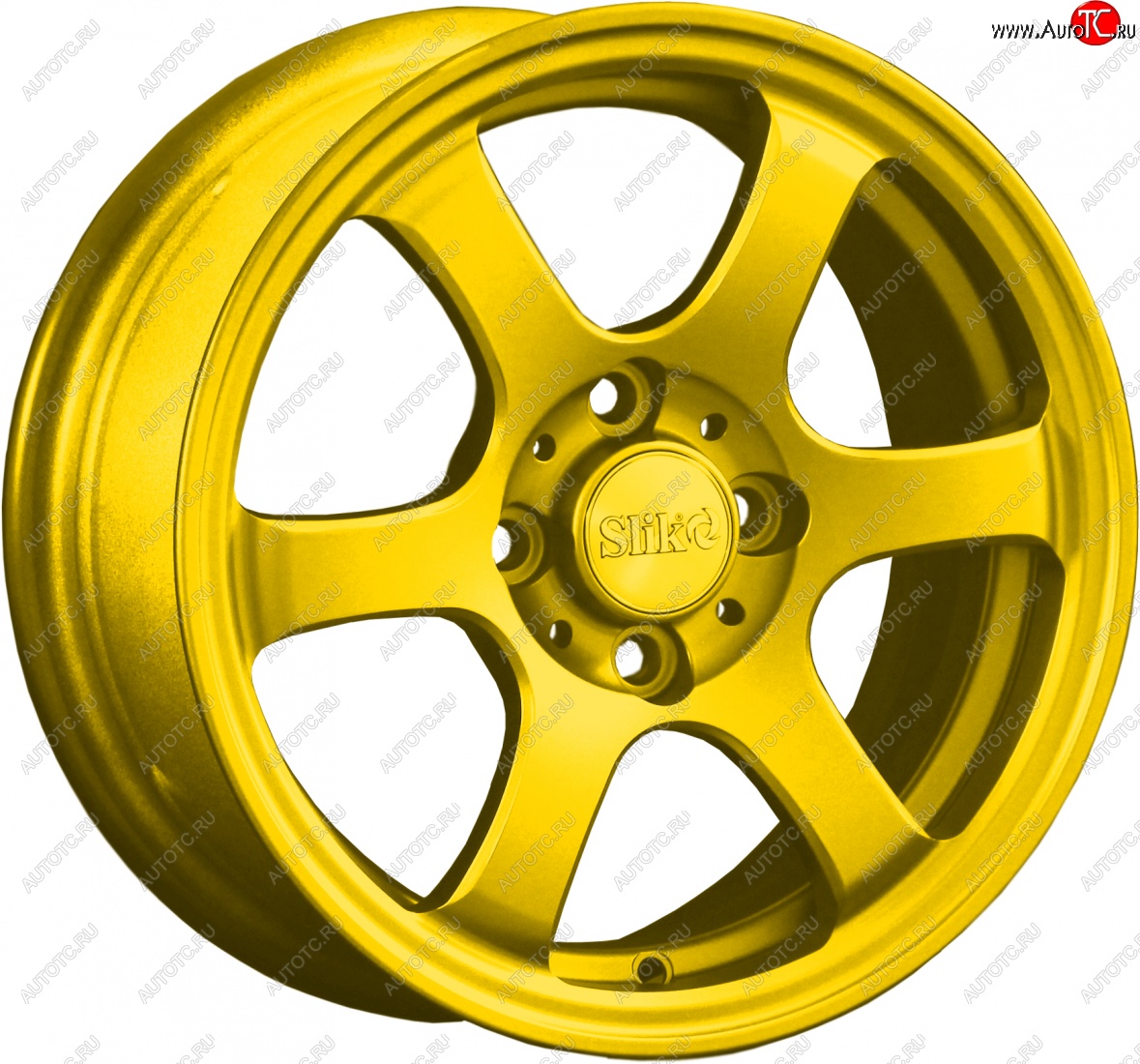 12 799 р. Кованый диск Slik Classik 6x14 (Ярко-желтый RAL 1021)   (Цвет: Ярко-желтый RAL 1021)  с доставкой в г. Майкоп
