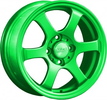 Кованый диск Slik Classik 6x14 (RAL 6038 ярко-зеленый)  (Цвет: RAL 6038 ярко-зеленый)