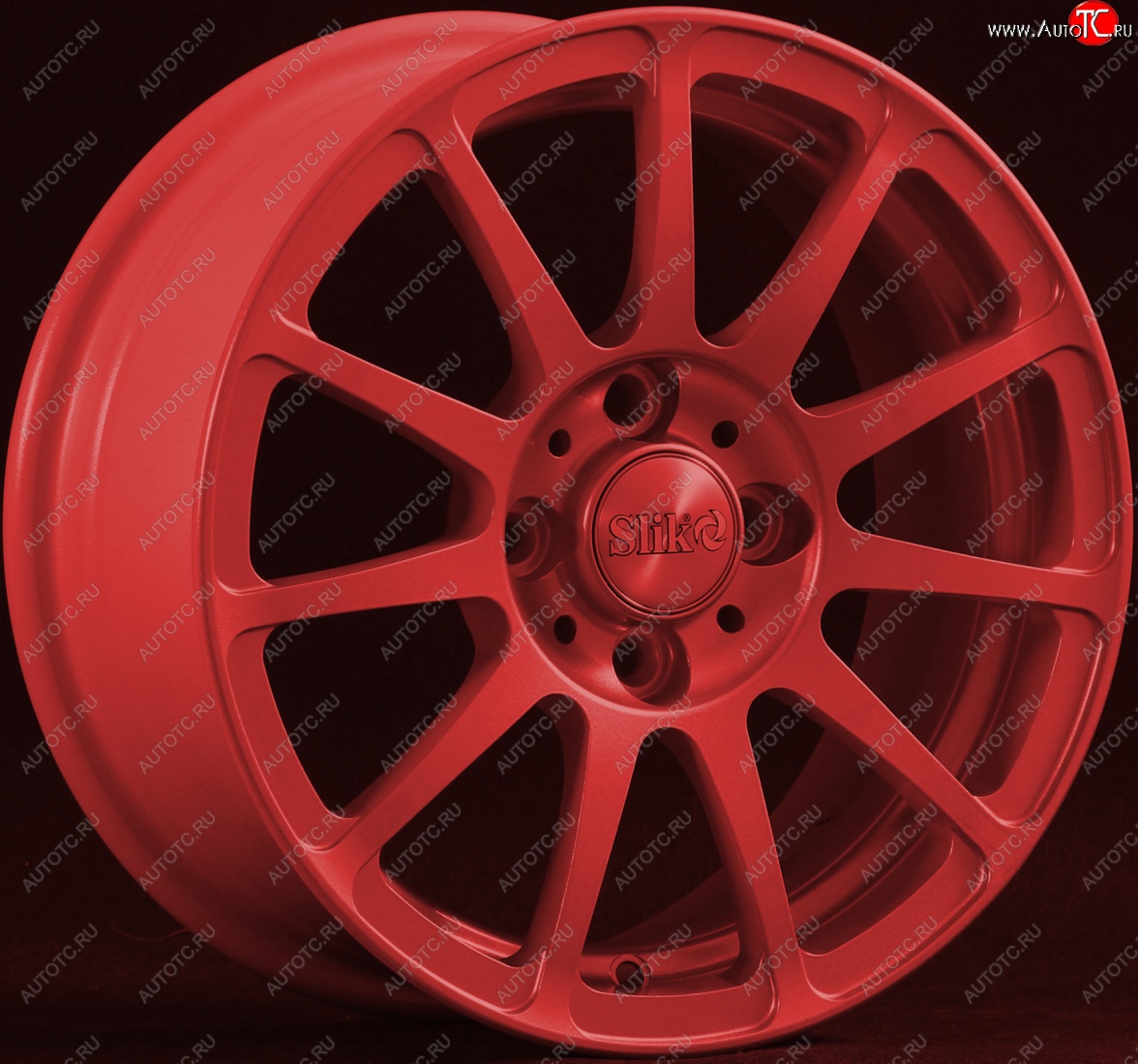 12 799 р. Кованый диск Slik Classik 6x14 (Candy - красный)   (Цвет: Candy - красный)  с доставкой в г. Майкоп