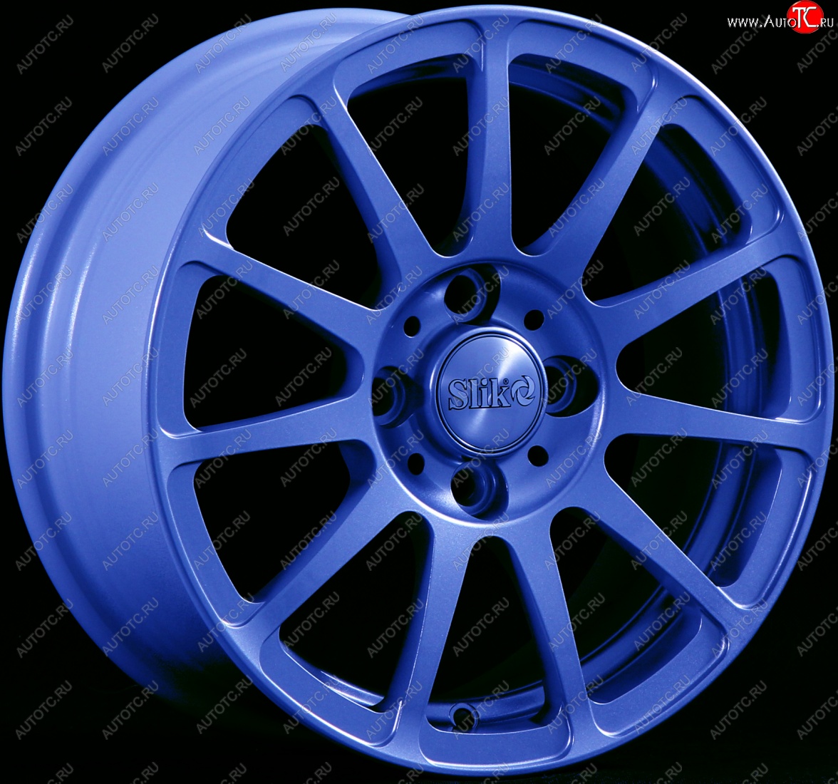 12 799 р. Кованый диск Slik Classik 6x14 (Синий)   (Цвет: Синий)  с доставкой в г. Майкоп