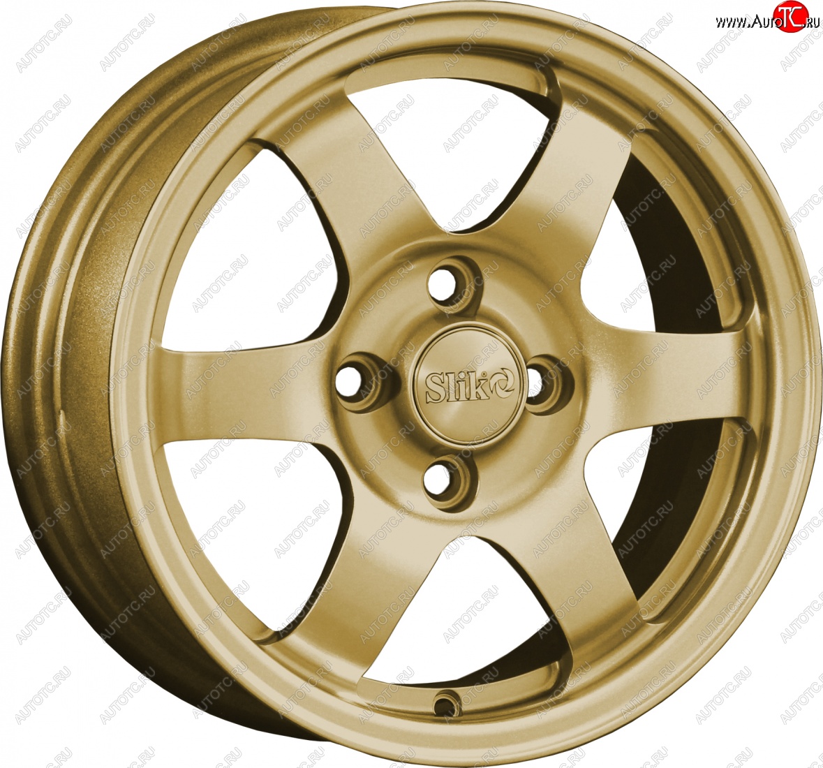 12 799 р. Кованый диск Slik Classik 6x14 (Металлик золотой)   (Цвет: Металлик золотой)  с доставкой в г. Майкоп