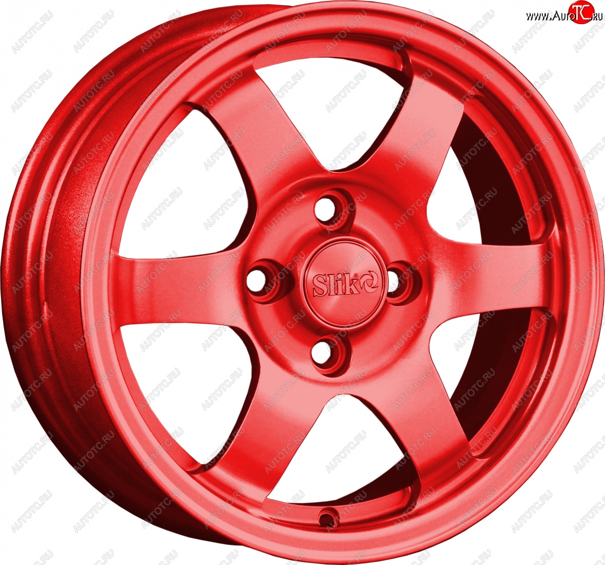 12 799 р. Кованый диск Slik Classik 6x14 (Candy красный)   (Цвет: Candy красный)  с доставкой в г. Майкоп