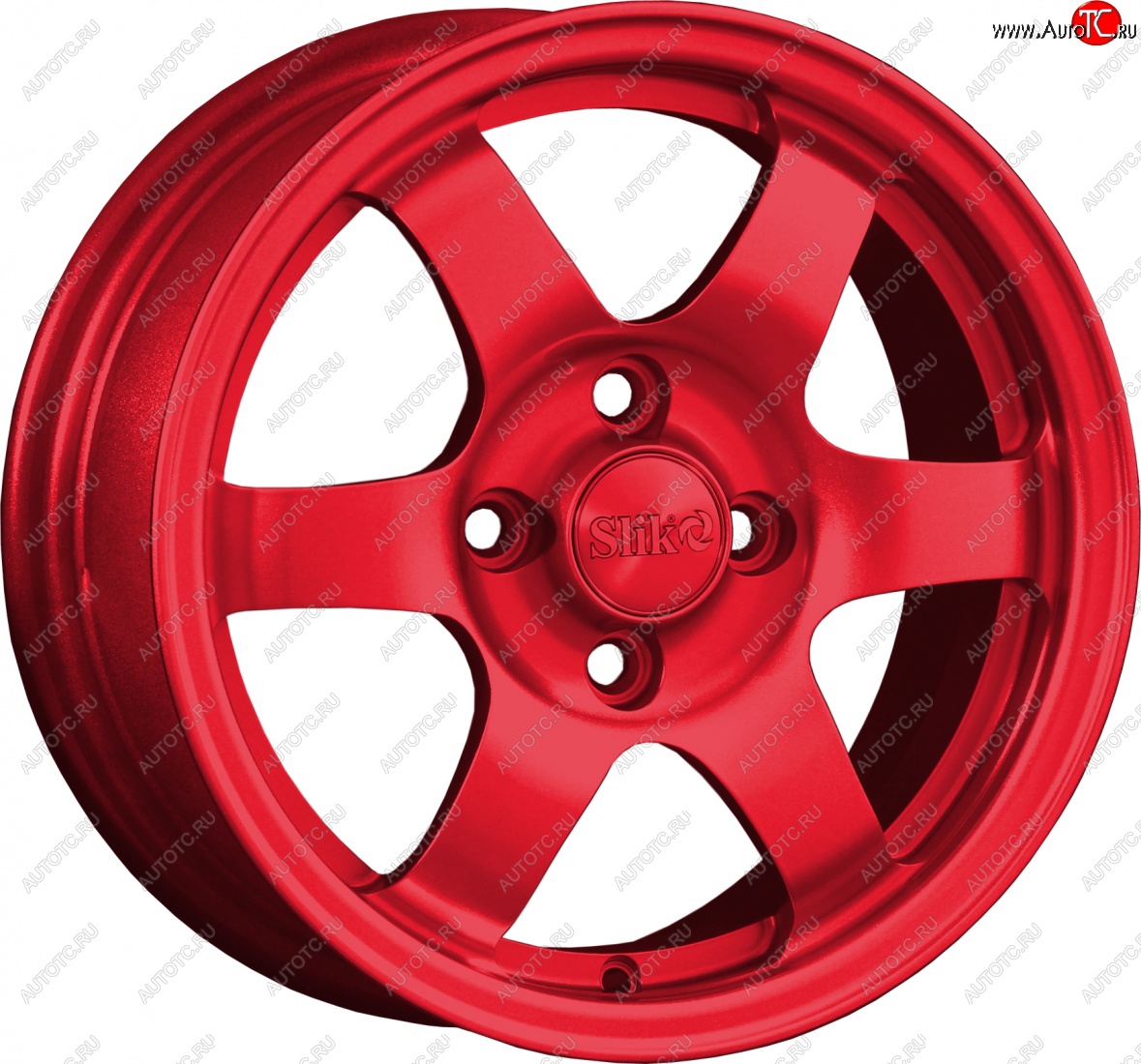12 799 р. Кованый диск Slik Classik 6x14 (Красный)   (Цвет: Красный)  с доставкой в г. Майкоп