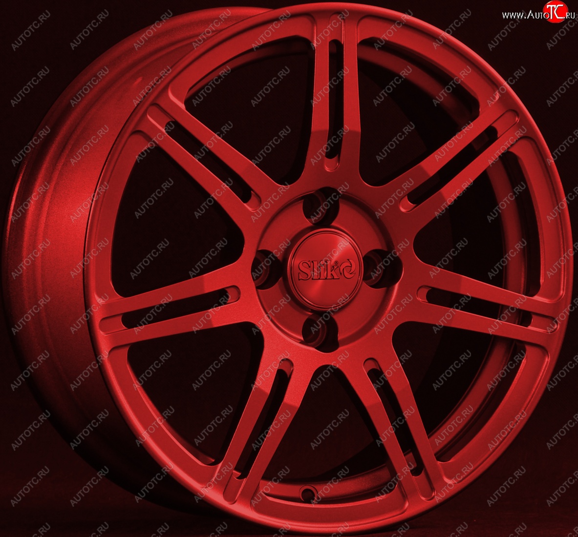 15 249 р. Кованый диск Slik Classik 6.5x15 (Красный)   (Цвет: Красный)  с доставкой в г. Майкоп