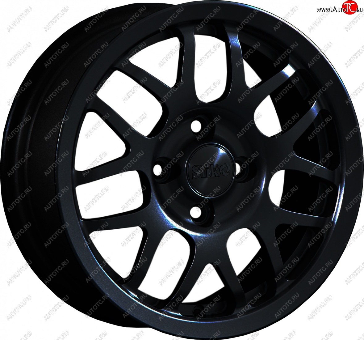 12 799 р. Кованый диск Slik Classik 6x14 (Черный глянцевый)   (Цвет: Черный глянцевый)  с доставкой в г. Майкоп