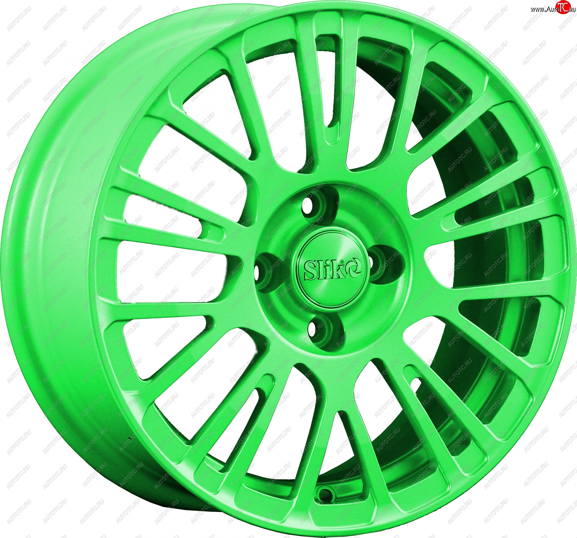 11 899 р. Кованый диск Slik Classik 6.5x15 (RAL 6038 ярко-зеленый)   (Цвет: RAL 6038 ярко-зеленый)  с доставкой в г. Майкоп
