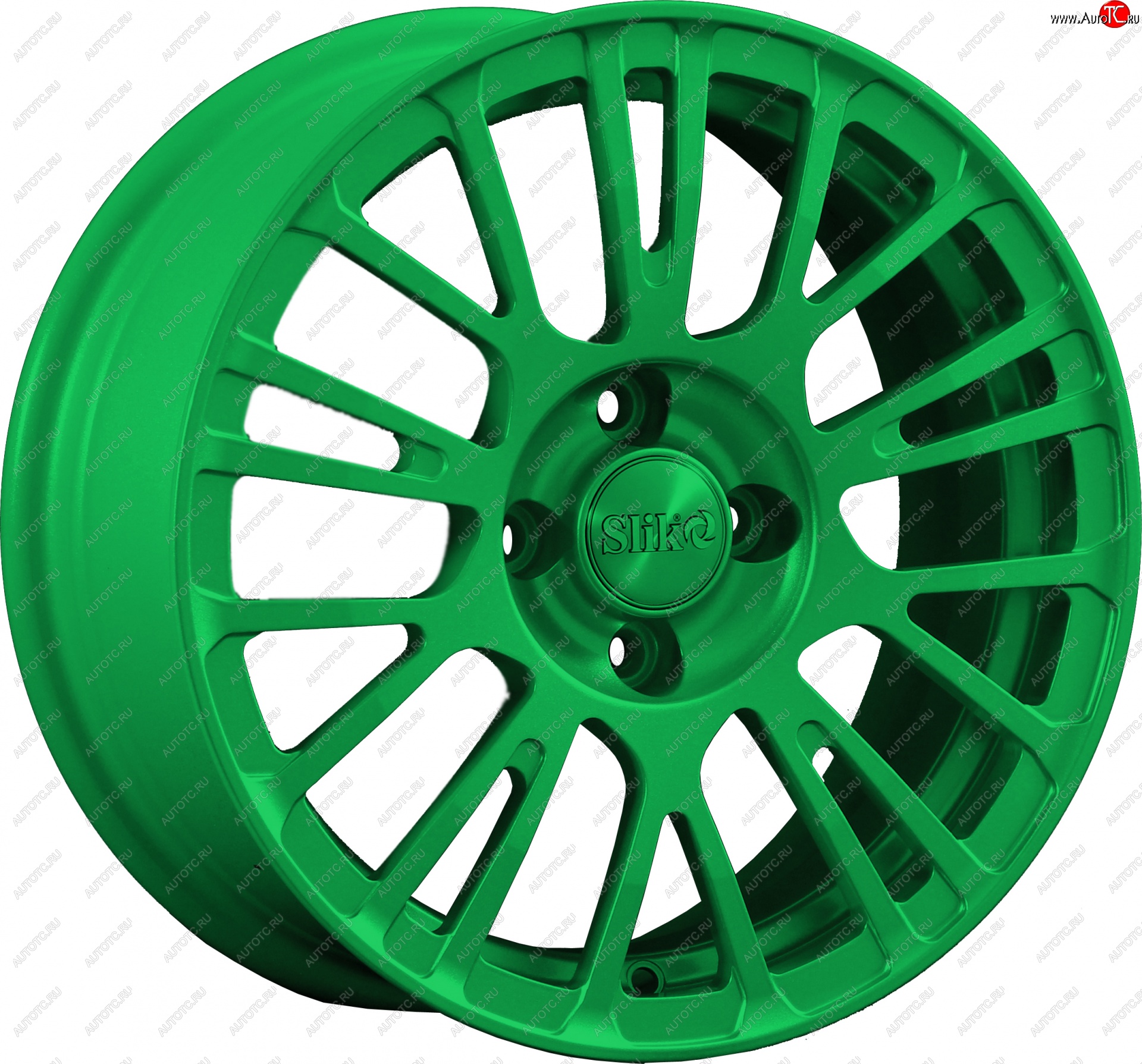 11 899 р. Кованый диск Slik Classik 6.5x15 (Зеленый)   (Цвет: Зеленый)  с доставкой в г. Майкоп