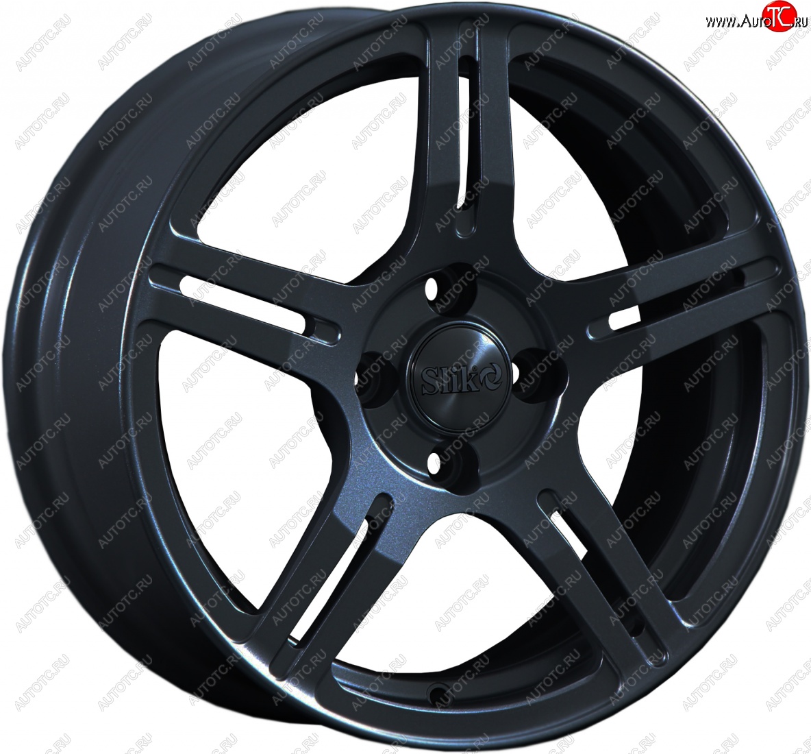 15 249 р. Кованый диск Slik Classik 6.5x15 (Черный глянцевый)   (Цвет: Черный глянцевый)  с доставкой в г. Майкоп