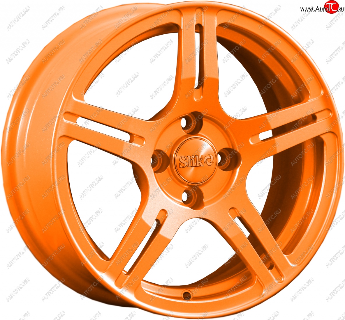 15 249 р. Кованый диск Slik Classik 6.5x15 (Ярко-оранжевый)   (Цвет: Ярко-оранжевый)  с доставкой в г. Майкоп
