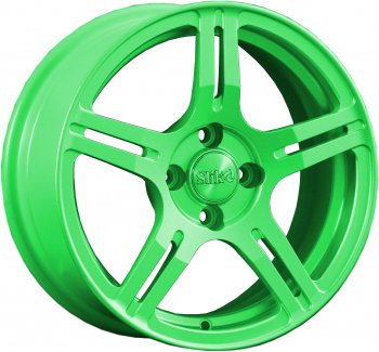 Кованый диск Slik Classik 6.5x15 (RAL 6038 ярко-зеленый)  (Цвет: RAL 6038 ярко-зеленый)