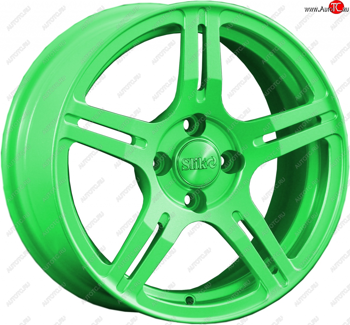 15 249 р. Кованый диск Slik Classik 6.5x15 (RAL 6038 ярко-зеленый)   (Цвет: RAL 6038 ярко-зеленый)  с доставкой в г. Майкоп