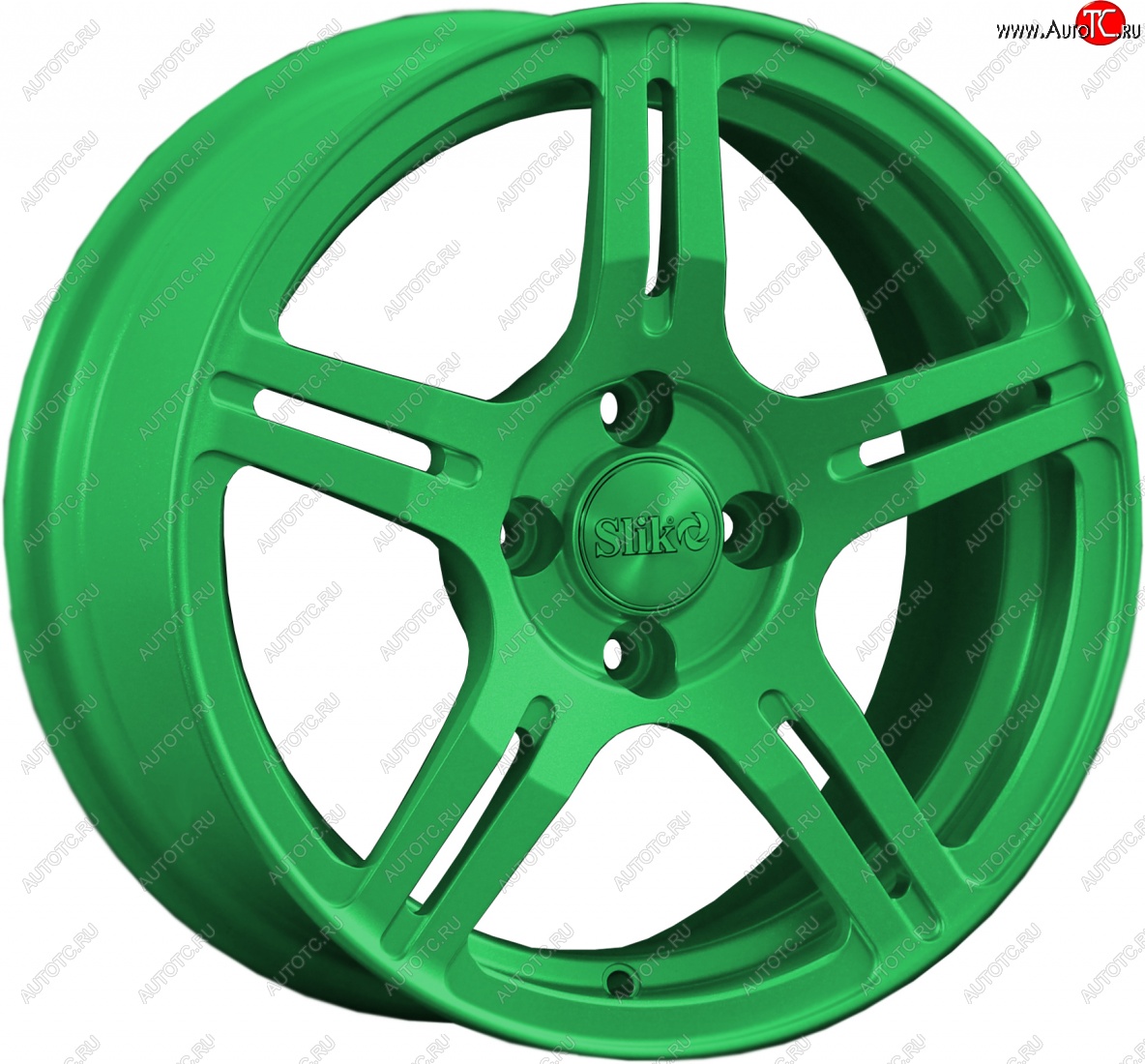 15 249 р. Кованый диск Slik Classik 6.5x15 (Зеленый)   (Цвет: Зеленый)  с доставкой в г. Майкоп