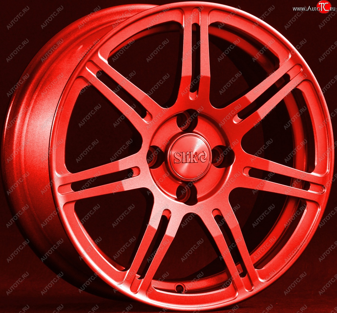 15 249 р. Кованый диск Slik Classik 6.5x15 (Candy алый)   (Цвет: Candy алый)  с доставкой в г. Майкоп