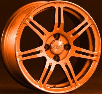 Кованый диск Slik Classik 6.5x15 (Ярко-оранжевый)  (Цвет: Ярко-оранжевый)