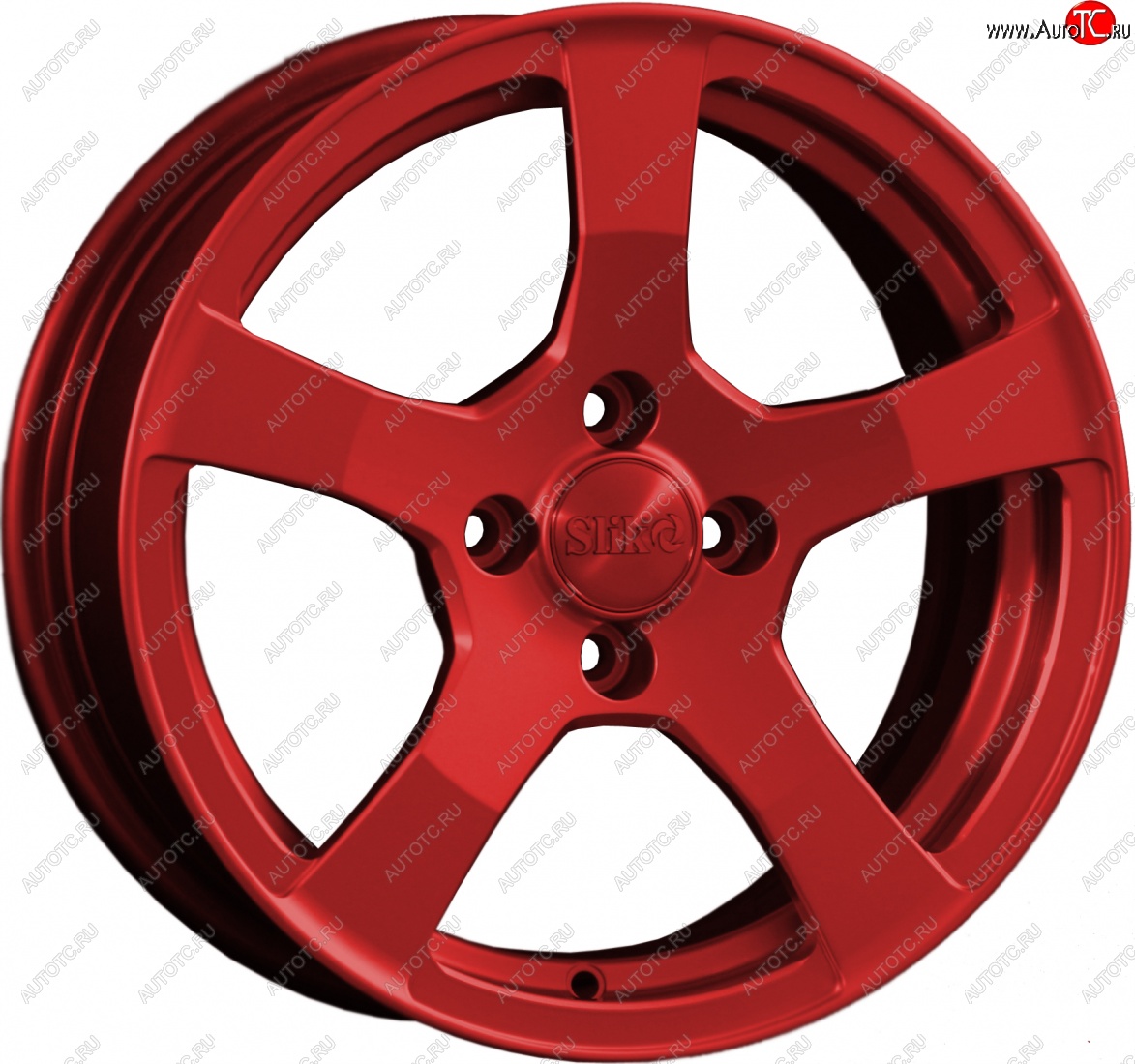 15 599 р. Кованый диск Slik Classik 6.5x15 (Красный)   (Цвет: Красный)  с доставкой в г. Майкоп