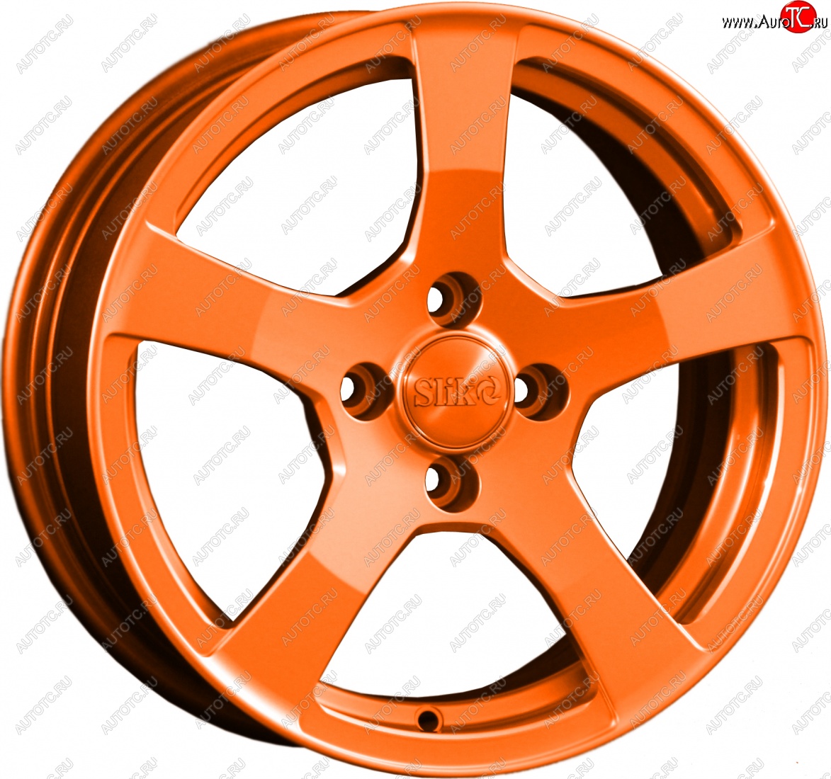 15 599 р. Кованый диск Slik Classik 6.5x15 (Ярко-оранжевый)   (Цвет: Ярко-оранжевый)  с доставкой в г. Майкоп