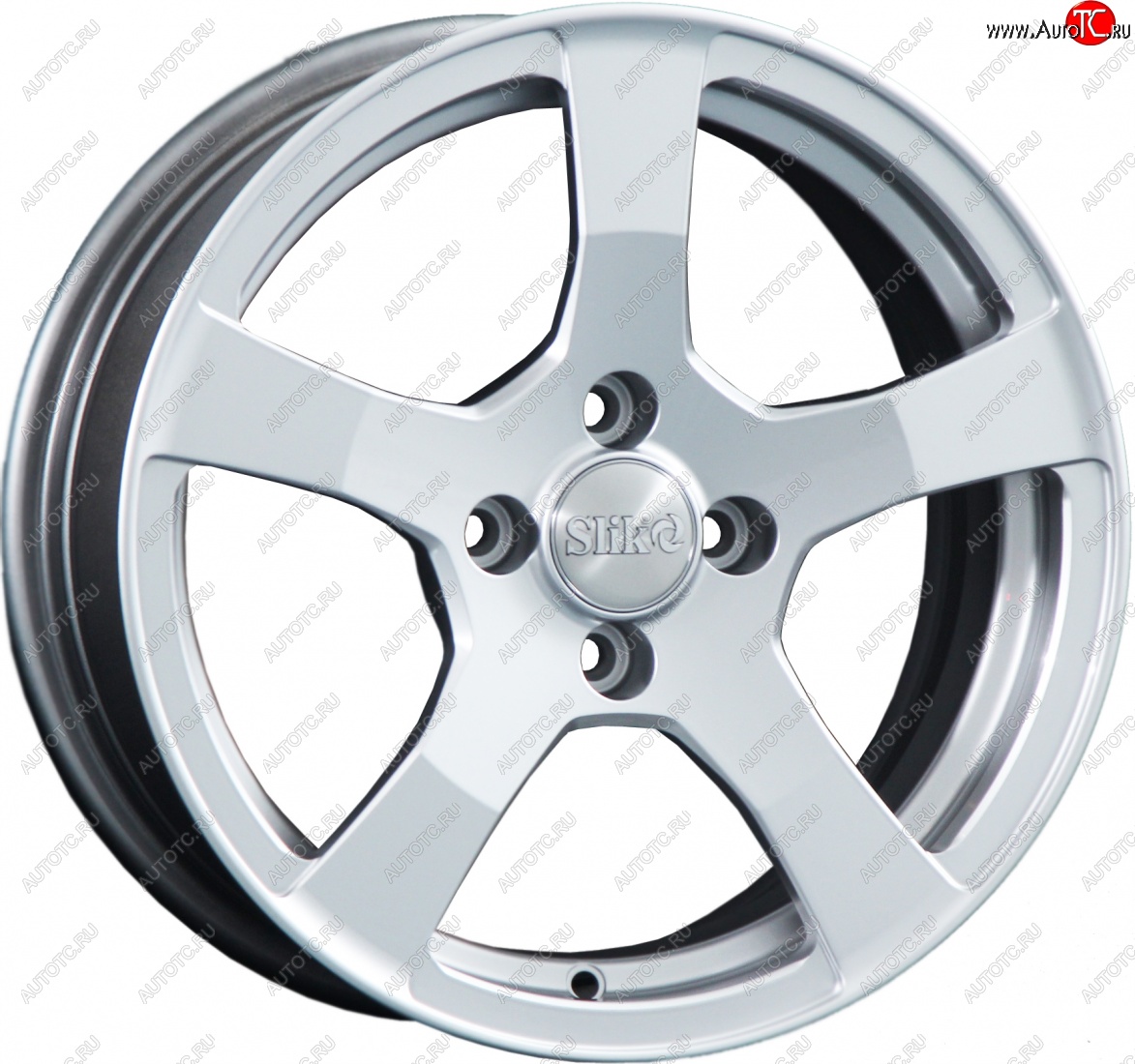 14 199 р. Кованый диск Slik Classik 6.5x15 (Яркое-блестящее серебро)   (Цвет: Яркое-блестящее серебро)  с доставкой в г. Майкоп