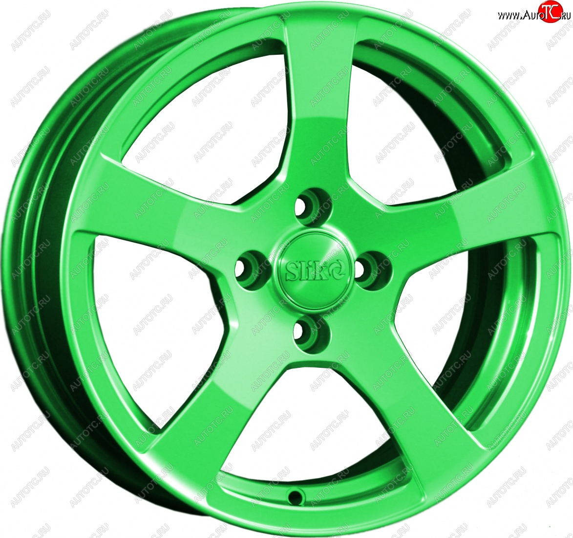 15 599 р. Кованый диск Slik Classik 6.5x15 (RAL 6038 ярко-зеленый)   (Цвет: RAL 6038 ярко-зеленый)  с доставкой в г. Майкоп