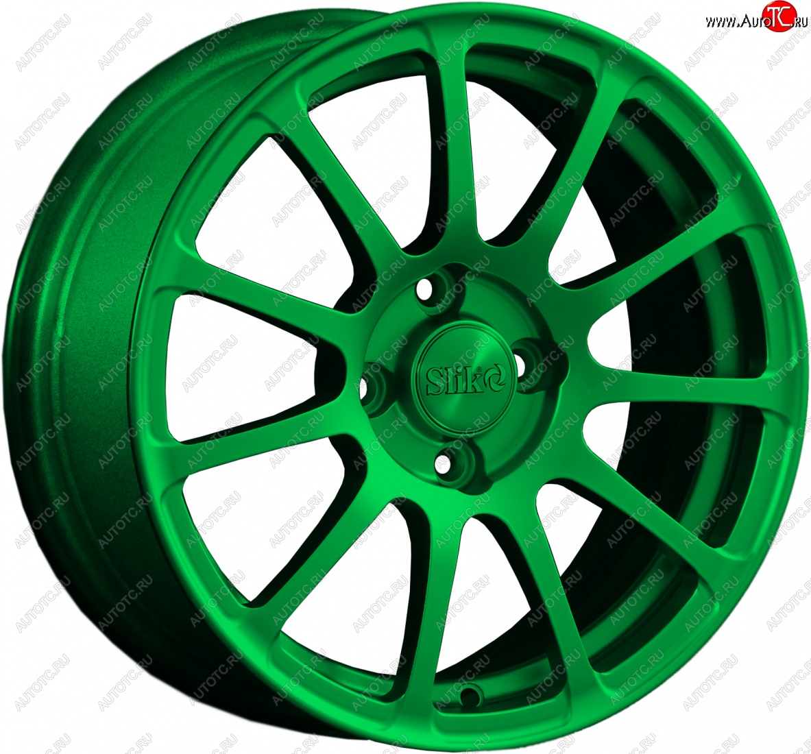15 599 р. Кованый диск Slik Classik 6.5x15 (Зеленый)   (Цвет: Зеленый)  с доставкой в г. Майкоп